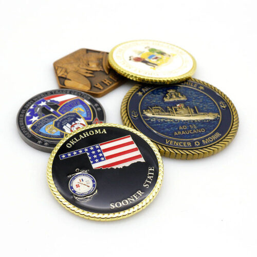 Wholesale Cheap Blank Metal 3d logo Enamel Gold Silver Antique Plated Challenge Coin Custom for Laser